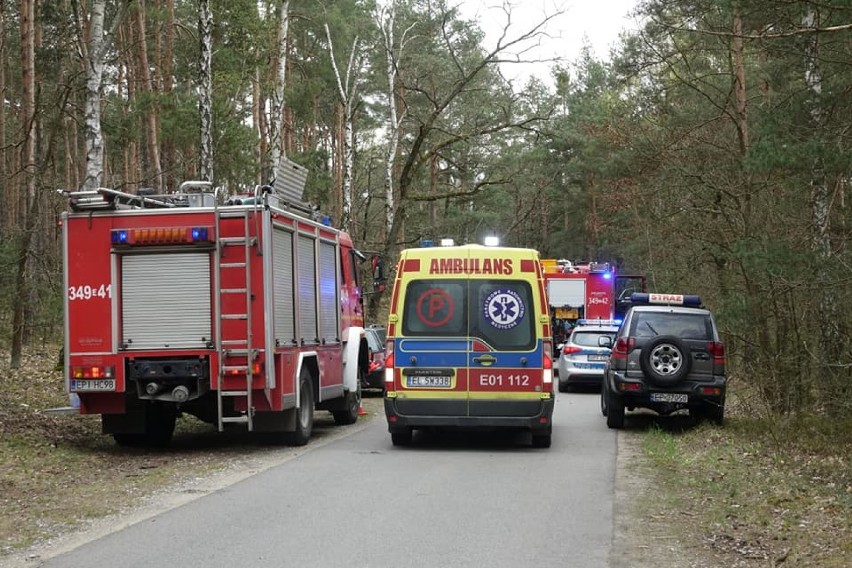 Wypadek za Gorzkowicami we wsi Pieńki Gorzkowskie. Zderzyły...