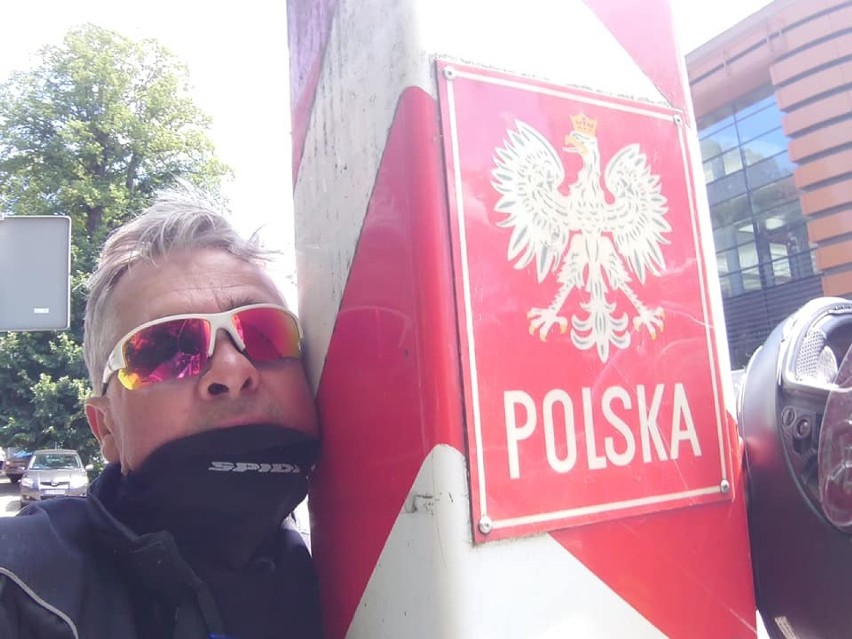 Głogów: Sławomir Majewski objechał Polskę dookoła na motocyklu. ZDJĘCIA