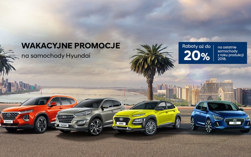 Wakacyjne Promocje w salonach Hyundai. Sprawdź szczegóły