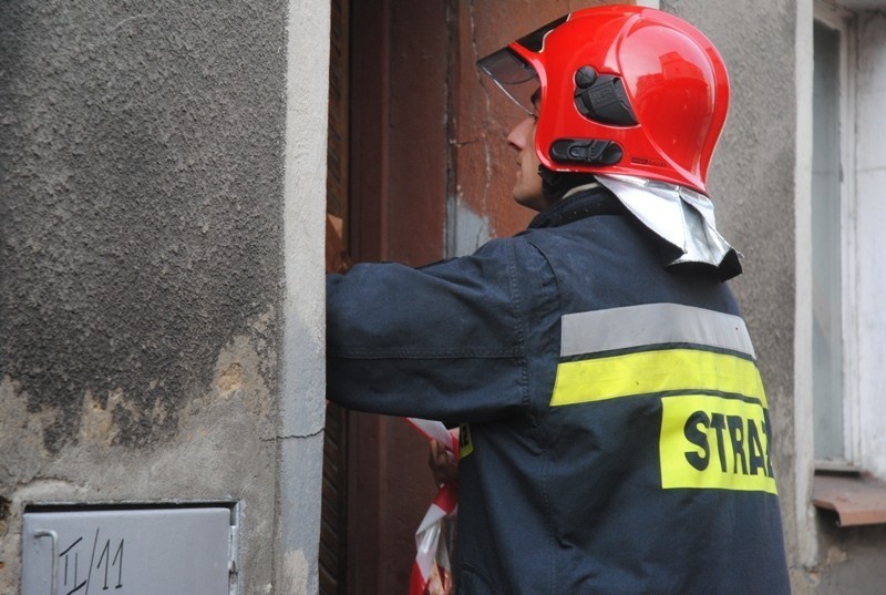 Pożar opuszczonego budynku w Kościanie