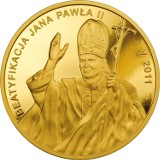 Monety z okazji beatyfikacji Jana Pawła II