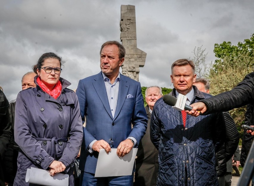 13 maja 2019 u stóp kopca pomnika Obrońców Wybrzeża na...