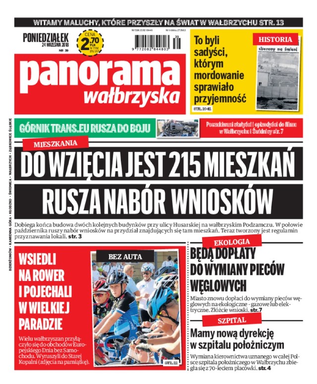 Panorama Wałbrzyska wydanie z 24 września 2018 r.