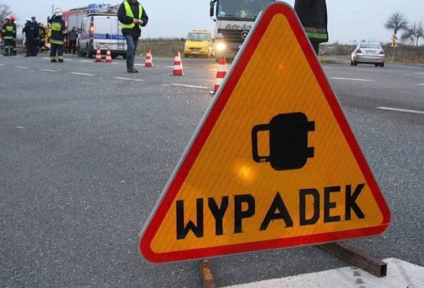 Wypadek na DK92 między Młodaskiem, a Gajem Wielkim