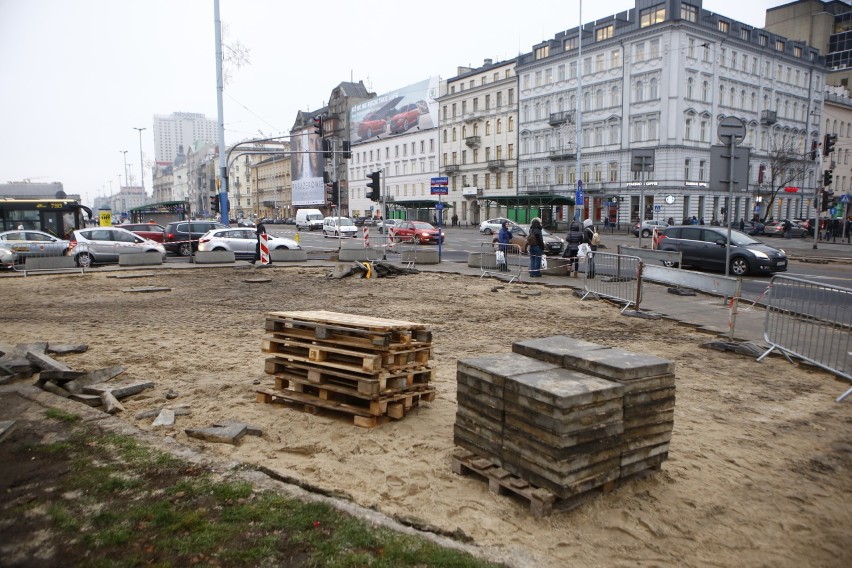 Tak powstaje przejście naziemne przy Dworcu Centralnym...