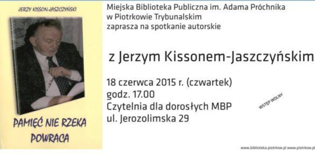 W bibliotece będzie można spotkać się z Jerzym Kissonem-Jaszczyńskim