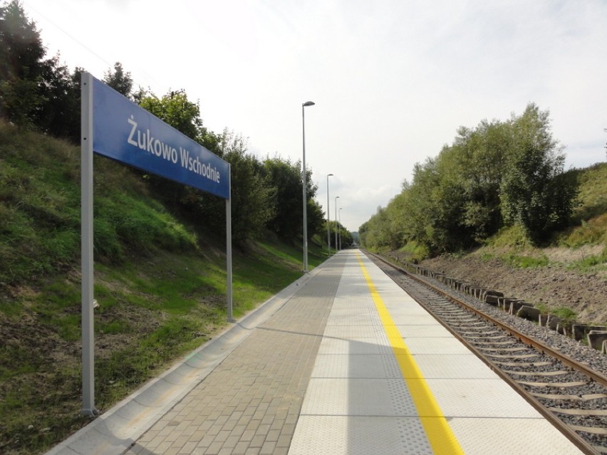 Nowy peron Żukowo Wschodnie - wrzesień 2014