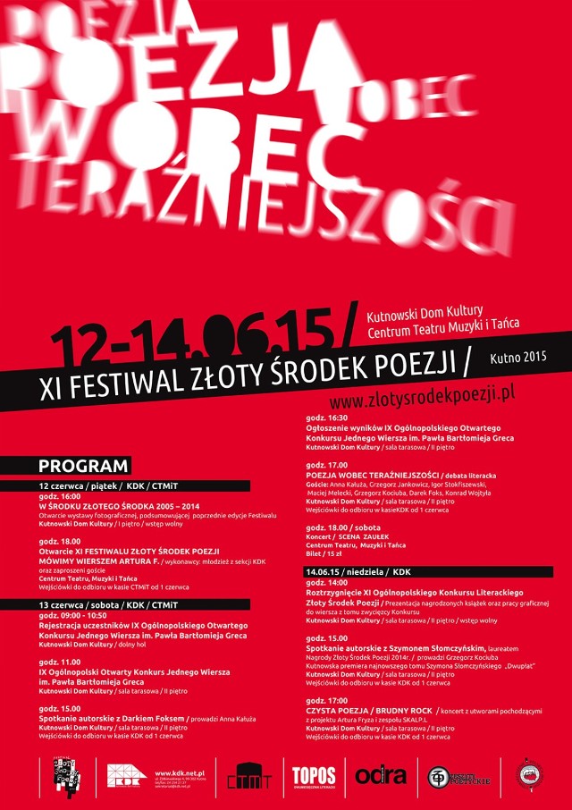 XI Zloty Środek Poezji w Kutnie