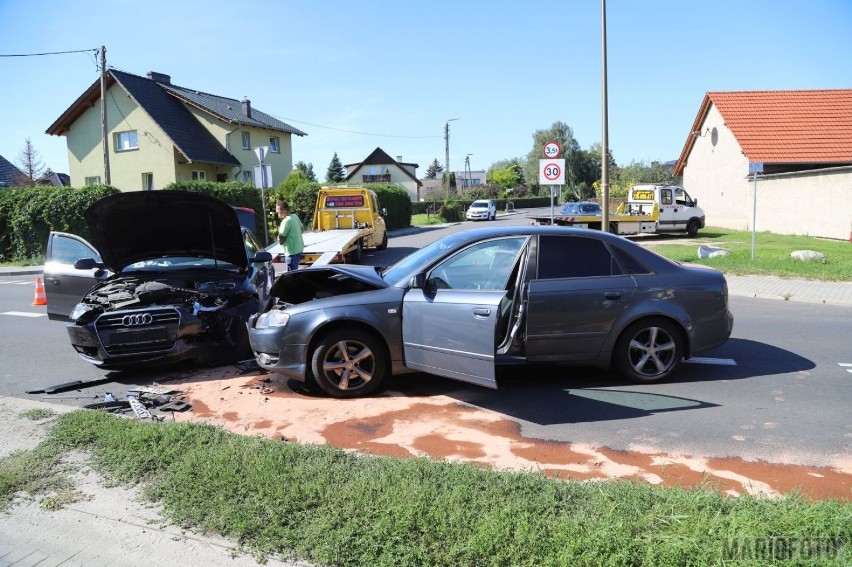 Wypadek na skrzyżowaniu ulic Domańskiego i Zamiejskiej w...