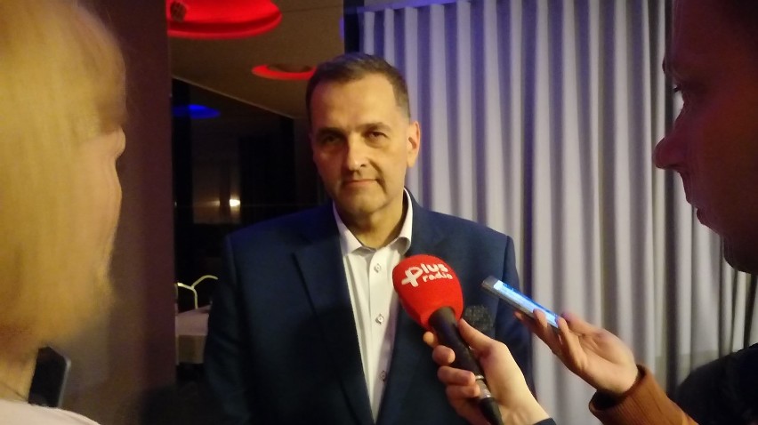 Sebastian Pieńskowski (PiS) w sztabie partii w Gorzowie...