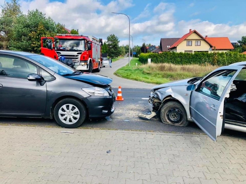 Wypadek na drodze nr 179 w Dolaszewie