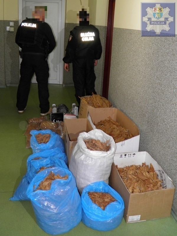 Policjanci z Lęborka zabezpieczyli tytoń za 19 tys. zł!
