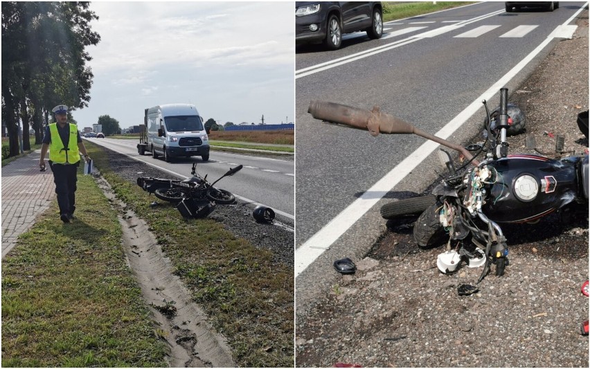 Wypadek na drodze Włocławek - Brześć Kujawski