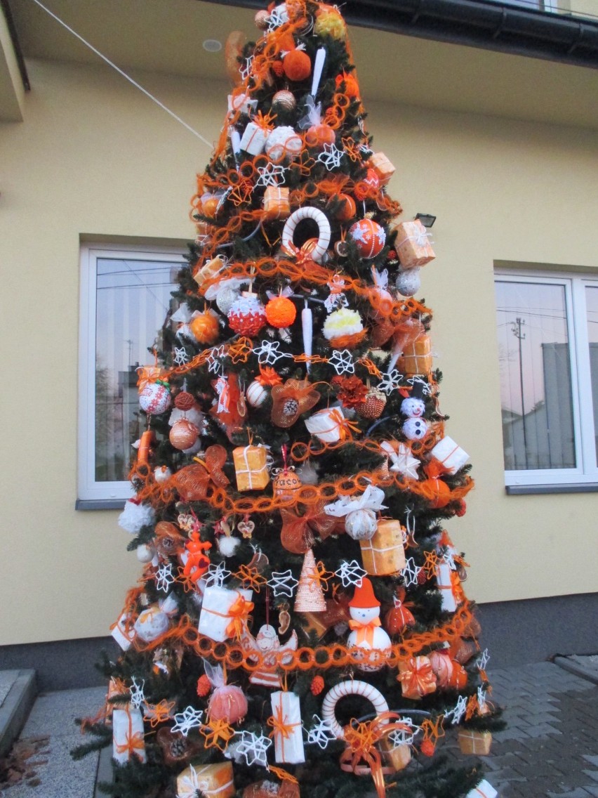 Lgota Mokrzesz: świąteczne drzewko stanęło przed pracownią Orange [ZDJĘCIA]