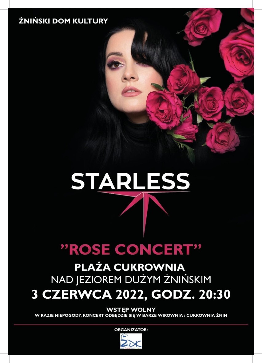 Koncert zespołu Starless na plaży w Cukrowni Żnin.