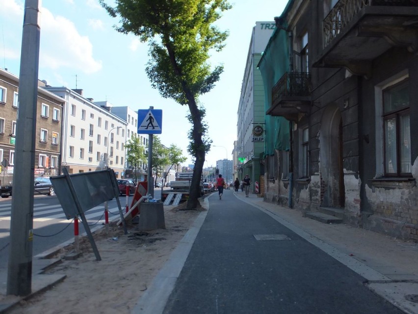 Nowy odcinek ścieżki rowerowej przy u. Sienkiewicza i ul....