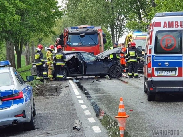 Groźny wypadek na trasie Opole - Kluczbork.