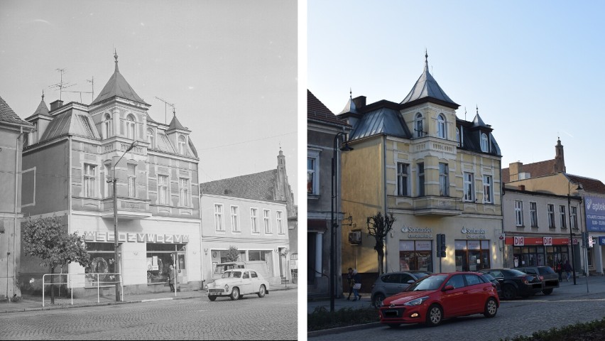 Rynek w Szamotułach kiedyś i teraz. Te zdjęcia dzieli prawie 50 lat! Zobacz, jak zmieniły się budynki [ZDJĘCIA]