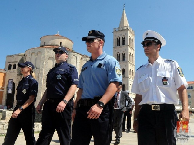 polsko-chorwacki patrol policyjny w Zadarze