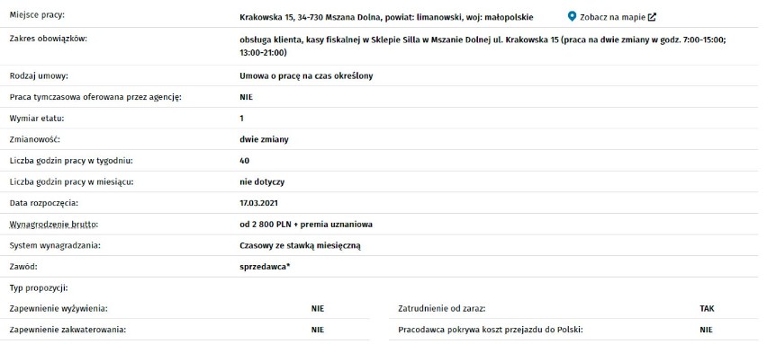 Limanowa. Aktualne oferty pracy w Powiatowym Urzędzie Pracy. Kogo szukają pracodawcy? [PRZEGLĄD] 18.03.21