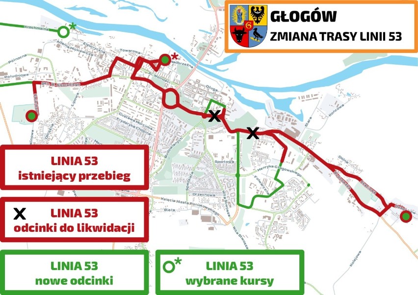 Autobusy linii 53 zaczną kursować przez Os. Piastów oraz...