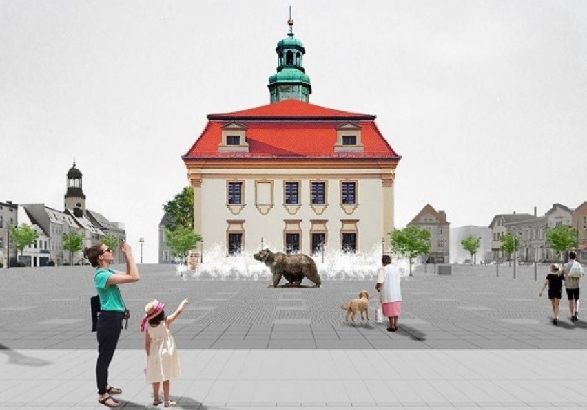 Rawicz. Kto zaprojektuje pomnik niedźwiedzia i makietę miasta, które staną na rynku? Zgłosiło się 27 zainteresowanych