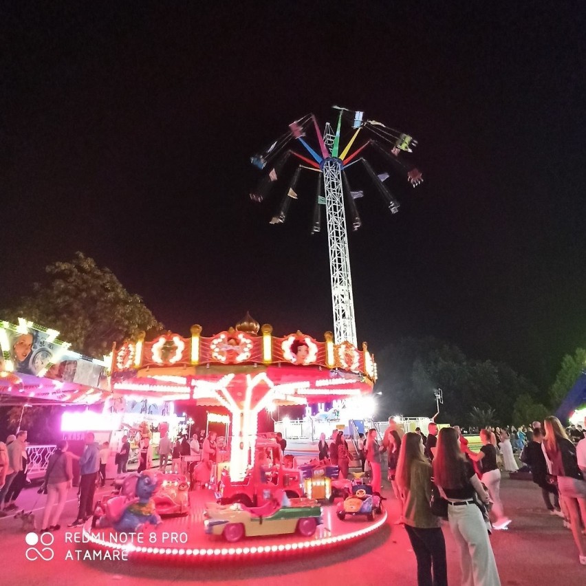 Lunapark w Sosnowcu nocą jak La Vegas