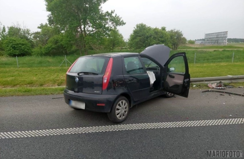 Zderzenie na krapkowickim odcinku autostrady.