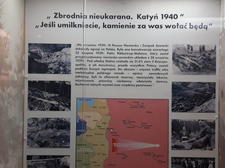 Ekspozycja katyńska w Muzeum Oręża Polskiego. Pamięci nieukaranej zbrodni