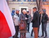 Wolsztyn. Manifestacja na Rynku