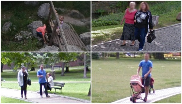 Przyłapani przez kamerę Google Street View w parkach w Bydgoszczy - zdjęcia.