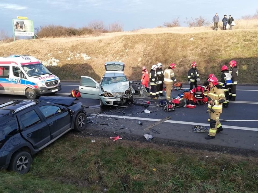 Wypadek na DK 94 w Czajowicach. Zdjęcia dzięki uprzejmości...