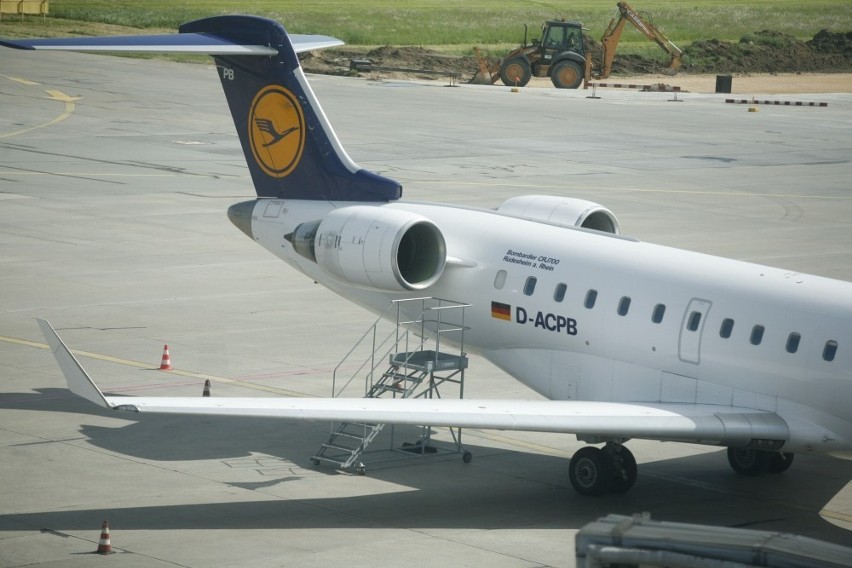 Awaryjne lądowanie samolotu Lufthansy  w Katowicach-Pyrzowicach