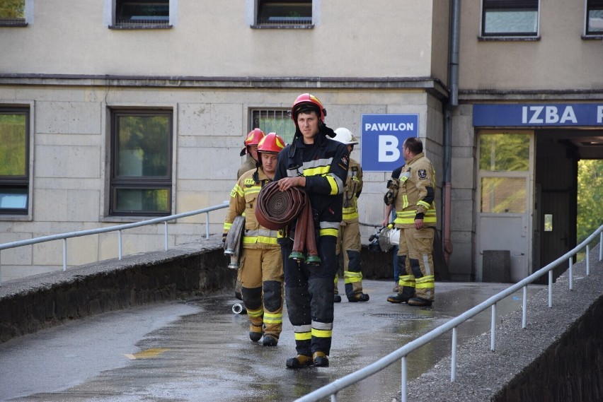 Pożar szpitala przy ul. PCK w Częstochowie