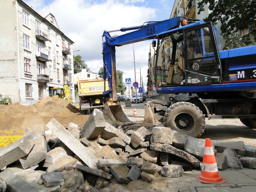 Trwa przebudowa ulicy 25 Czerwca w Radomiu, teraz roboty prowadzone są na wysokości ulicy Zacisze