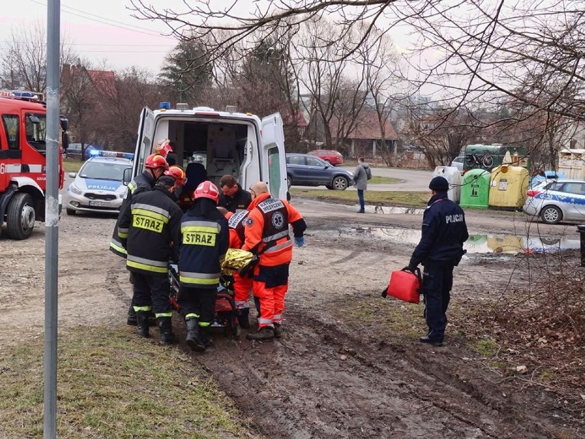 Kraków. Wypadek na Zakrzówku. 20-latek upadł ze skały