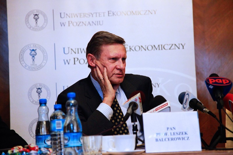 Leszek Balcerowicz w Poznaniu mówił o szkodliwej płacy minimalnej [ZDJĘCIA,WIDEO]