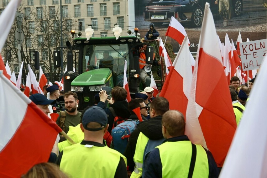 Tak było podczas poprzedniego protestu rolników w Warszawie,...