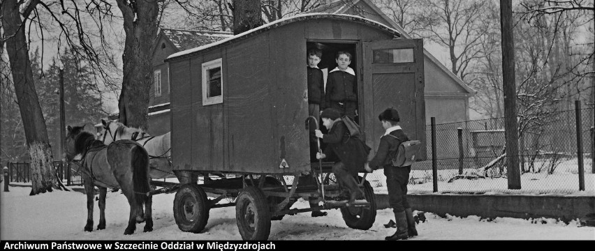 "Gimbus" napędzany sianem i owsem.
[powiat kamieński, 1970...