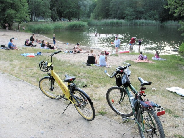 Gdy nastają upały to podmiejskie stawki, np. w parku im. J. Trendla, są oblegane jak nadmorskie plaże