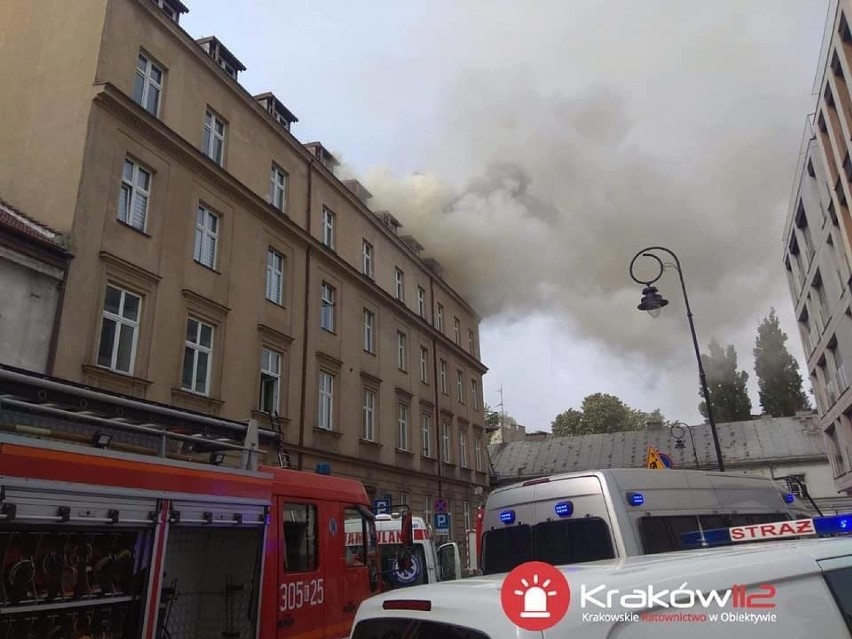 Pożar kamienicy przy ul. Rajskiej