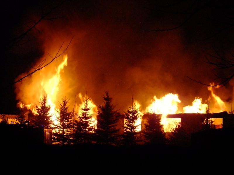 W Kaliszu spłonęła stolarnia. Straty sięgają 700 tysięcy złotych. ZOBACZ ZDJĘCIA