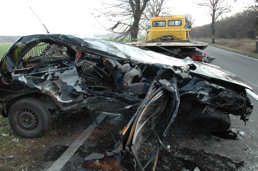 Groźny wypadek do drodze Świdnica - Strzegom