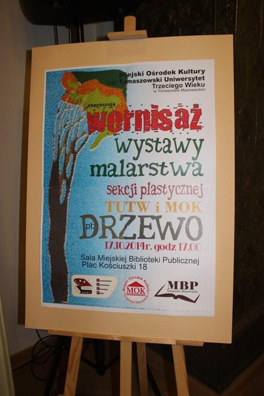 Wernisaż wystawy "Drzewo" w MBP w Tomaszowie Maz.