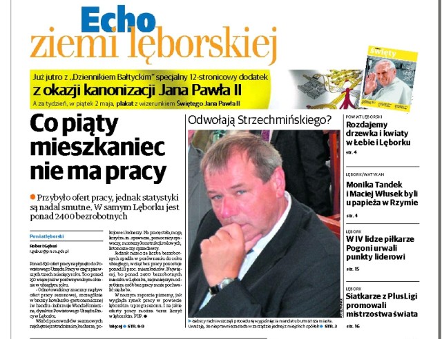 Echo Ziemi Lęborskiej od piątku w sprzedaży! Sprawdź, o czym piszemy