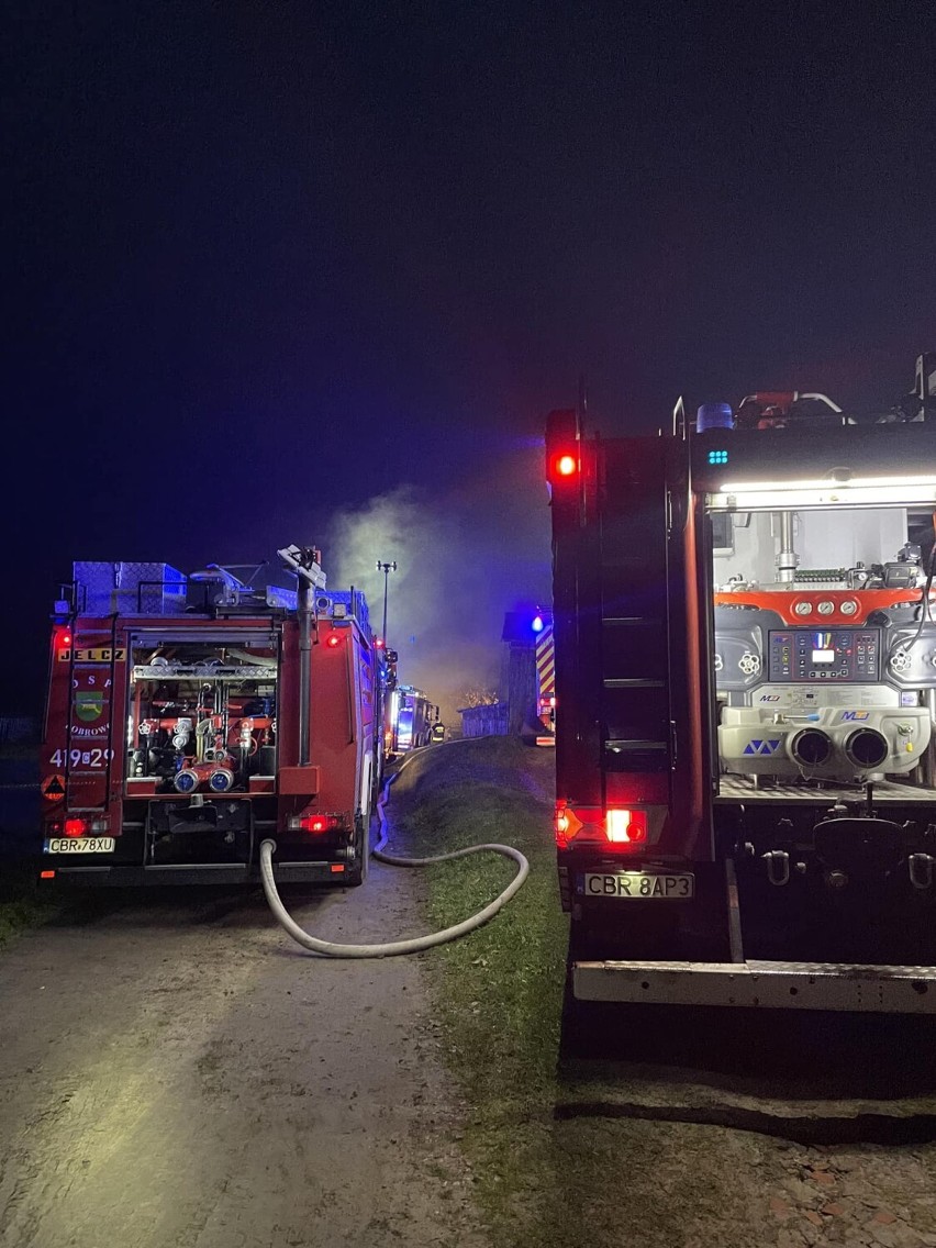 Dwa pożary pod tym samym adresem w Góralach w gminie Jabłonowo Pomorskie [zdjęcia]