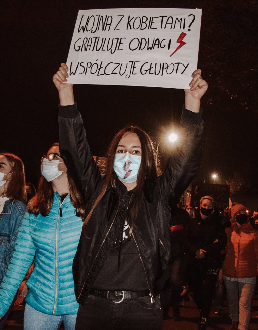 W 2020 roku protesty kobiet odbyły się także w Wągrowcu