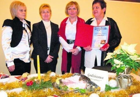 Godziszewo  - karp w galarecie, Alina Zalisz, Bożena Weihs, Renata Rosińska i Aleksandra Wieczorek