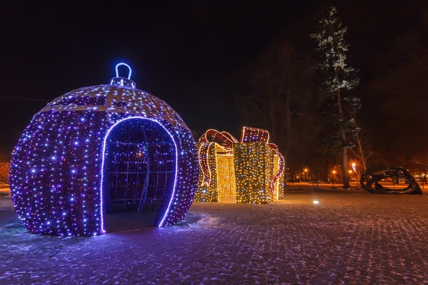Świąteczna iluminacja w Puławach
