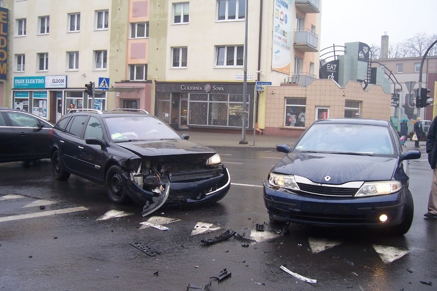 Zderzenie aut na ulicy Górnośląskiej w Kaliszu